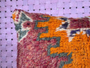 Handmade Moroccan Wool Pillowcase - 17 x 22 Inch Kilim Floor Cushion Cover for Sofa, Couch, or Home Décor