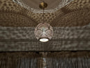 Elegant Moroccan Brass Pendant Light - Silver Moroccan Lamp, Handmade Home Décor Lighting in Various Sizes