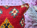 Handmade Moroccan Kilim Pillow - 15x18 Inches - Bohemian Decorative Pillowcase, Bedroom & Living Room Decor, Unique Cushion Cover