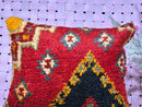 Handmade Moroccan Kilim Pillow - 15x18 Inches - Bohemian Decorative Pillowcase, Bedroom & Living Room Decor, Unique Cushion Cover