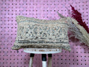 Handwoven Wool Pillow Cover - Moroccan Boho Decor | Neutral-Toned Textured Cushion Cover for Rustic & Bohemian Home | 14 x 22 Inches