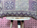 Handmade Moroccan Wool Pillow - 17 x 25 Inches - Boho Geometric Cushion, Ethnic Floor Cover, Rustic Tribal Accent for Moroccan Décor