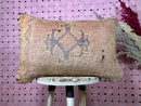 Handmade Moroccan Wool Kilim Lumbar Pillow Cover - Tribal Aztec Boho Southwestern Design - 16x24 Inches wool pillowcase