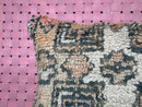 Handmade Wool Moroccan Pillow Cushion – Boho 16x24 Berber Pillow, Boujad Kilim Cushion, Bohemian Decor, Floor Cushion