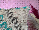 Moroccan Wool Pillow Cover – 16x24 Inches Decorative Boho Pillow, Boujaad Rug Pillow, Throw Pillow Cover – Unique Recycled Wool Pillow