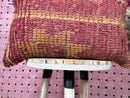 Moroccan Wool Kilim Pillow Cover, Boho Woven Cushion, Mid Century Modern 16x22 Embroidered Pillow, Custom Bench Cushion, Floor Sofa