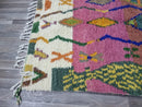 Custom Moroccan Berber Wool Rug | Handmade Artistic Shag Rug | Moroccan Rug for Bedroom or Living Room | Traditional Wool Area Rug