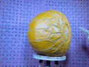Handmade Yellow Leather Pouf - Genuine Moroccan Pouf Seat, Marrakesh Cushion, Floor Cushion Ottoman Pouf - Perfect Living Room Decor