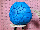 Handcrafted Blue Morocan Leather Pouf Ottoman - Authentic Berber Pouffe, Stylish Home Gift, Perfect Moroccan Decor Accent, Versatile Seating
