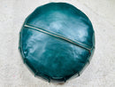 Handmade Moroccan Leather Pouf | Artisan Leather Ottoman | Footstool Pouffe Chair | Handmade Pouffe | by 100kends