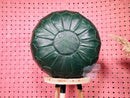 Handcrafted Moroccan Leather Pouf Ottoman - Boho Round Footstool, Floor Cushion, Bohemian Home Decor - Quality Poufs by 100kends