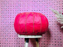 Moroccan Pink Leather Pouf Ottoman - Handcrafted Moroccan Foot Stool | Leather Ottoman Pouf, Perfect Moroccan Decor Poufs, Poufs by 100kends