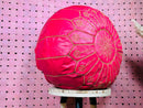 Moroccan Pink Leather Pouf Ottoman - Handcrafted Moroccan Foot Stool | Leather Ottoman Pouf, Perfect Moroccan Decor Poufs, Poufs by 100kends