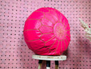 Handmade Pink Moroccan Leather Pouf - Round Footstool Ottoman, Pink Pouffe, Leather Moroccan Pouffe for Home Decor - Poufs by 100kends