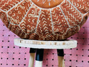 Handcrafted Moroccan Leather Pouf - Bohemian Berber Floor Cushion, Perfect Footstool & Living Room Decor, Ready to Ship pouf