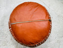 Handcrafted Moroccan Leather Pouf - Bohemian Berber Floor Cushion, Perfect Footstool & Living Room Decor, Ready to Ship pouf