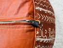 Handcrafted Moroccan Leather Pouf - Bohemian Berber Floor Cushion, Perfect Footstool & Living Room Decor, Ready to Ship pouf