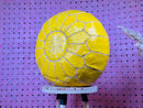 Handmade Yellow Moroccan Leather Pouf - Floor Cushion, Ottoman, Footstool, Moroccan Pouf for Living Room - Beautiful Poufs by 100kends