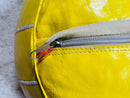 Bright Yellow Moroccan Leather Pouf - Handcrafted Berber Floor Cushion, Perfect Living Room Decor & Footstool Ottoman