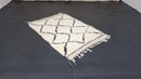 Custom Moroccan Beni Ourain Wool Rug - Hand-Knotted Neutral Minimalist Area Rug - Personalized Moroccan Berber Shag Rug for Living Room