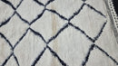 Custom Moroccan Beni Ourain Wool Rug - Hand-Knotted Neutral Minimalist Area Rug - Personalized Moroccan Berber Shag Rug for Living Room