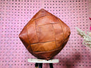 Authentic Moroccan Square Pouf - Handmade Leather Ottoman Footstool | Boho Floor Cushion | Perfect Living Room Decor & Home Gift