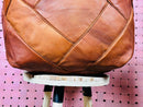 Handcrafted Moroccan Leather Pouf – Premium Ethnic Design, Authentic Warm Geometric Pattern, Soft Padded Living & Lounge Pouf