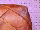 Authentic Moroccan Square Pouf - Handmade Leather Ottoman Footstool | Boho Floor Cushion | Perfect Living Room Decor & Home Gift
