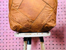 Hand-Stitched Moroccan Leather Pouf - Boho Floor Cushion, Ottoman Seat, Stylish Home Decor, Warm Brown Pouf, Floor Seating, Moroccan Stool