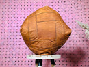 Hand-Stitched Moroccan Leather Pouf - Boho Floor Cushion, Ottoman Seat, Stylish Home Decor, Warm Brown Pouf, Floor Seating, Moroccan Stool