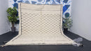 Custom Moroccan Wool Rug - Handmade Off White Area Rug, 4x6, 5x8, 6x9, 8x10 - Handwoven Living Room & Bedroom Rug by 100kends