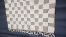 Custom Moroccan Ivory Beni Ourain Rug - Handmade Genuine Wool Berber Rug | Custom Size Available | wool moroccan rug by 100kends