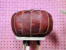 Authentic Moroccan Leather Pouffe - Handcrafted Artisan Footstool, Boho Decor Ottoman, Unstuffed Moroccan Pouffe