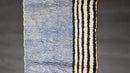 Custom Moroccan Rug | Blue and White Moroccan Berber Rug | Beni Ourain 5x8, 6x9, and More | Genuine Wool | Handmade Moroccan Carpet