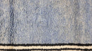 Custom Moroccan Rug | Blue and White Moroccan Berber Rug | Beni Ourain 5x8, 6x9, and More | Genuine Wool | Handmade Moroccan Carpet