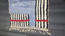 Custom Moroccan Rug | Blue and White Moroccan Berber Rug | Beni Ourain 5x8, 6x9, and More | Genuine Wool | Handmade Moroccan Carpet