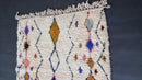Custom Moroccan Beni Ourain Rug – Handmade Berber Rug with Geometric Patterns, Available in Multiple Sizes, Moroccan Shag Area Rug