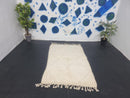 Custom Moroccan Beni Ourain Rug - Handmade Berber Carpet with Minimalist Checkered Pattern - Wool Area Rug for Home Decor