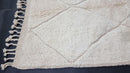 Custom Moroccan Beni Ourain Rug - Handmade Berber Carpet with Minimalist Checkered Pattern - Wool Area Rug for Home Decor