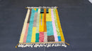 Vibrant Handmade Moroccan Wool Rug | Berber Carpet | Beni Ourain, Boujad, Boucherouite Tribal Rug | Colorful Custom Sizes Available