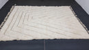 Custom Moroccan Wool Rug, Handmade Beni Ourain Carpet, Soft White Area Rug, Boho Living Room or Bedroom Décor, Unique Artisan-Crafted Design
