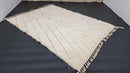 Custom Moroccan Wool Rug, Handmade Beni Ourain Carpet, Soft White Area Rug, Boho Living Room or Bedroom Décor, Unique Artisan-Crafted Design