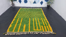 Custom Moroccan Rug - Green & Yellow Berber Handmade Wool Rug, Beni Ourain Style, Moroccan Area Rug, Custom Sizes, Moroccan Shag Rug