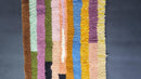 Custom Handmade Moroccan Beni Ourain Wool Rug - Authentic Berber Rug in Multicolor Stripes - Available in 3x5 ft to 15x15 ft