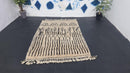 Custom Handmade Moroccan Wool Rug - Minimalist Beni Ourain Style Area Rug - Custom Sizes & Fringe Options - Contemporary Carpet