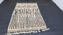 Custom Handmade Moroccan Wool Rug - Minimalist Beni Ourain Style Area Rug - Custom Sizes & Fringe Options - Contemporary Carpet