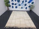 Custom Moroccan Beni Ourain Rug – HandMade White Wool Berber Rug, Custom Sizes, Fringes Options – Moroccan Boujaad, Azilal, Boucherouite Rug