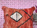 Moroccan Wool Pillow 18x20 Cover – Handcrafted Kilim Throw Pillow, Perfect for Home Decor, Outdoor Cushion, Window Seat, or Floor Pouf
