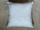 Handmade Moroccan Wool Pillow Cover 20x20 - Purple & Grey Square Throw Pillow, Boho Cushion Cover, Perfect for Bed and Sofa Decor