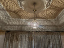 Moroccan Brass Pendant Light - Handmade Shadow Lamp with Pierced Brass Design, Boho Lighting for Ceiling or Hanging Decor